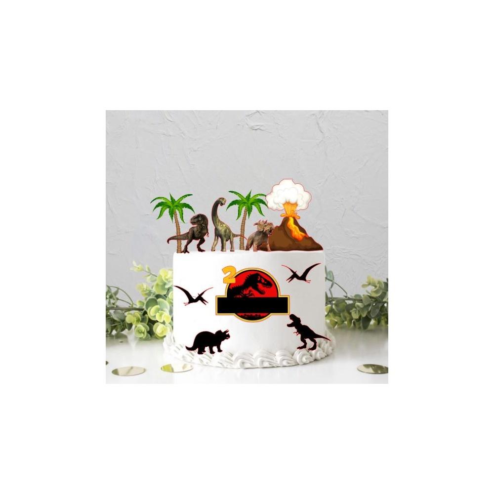 Topo de Bolo Jurassic Park 02