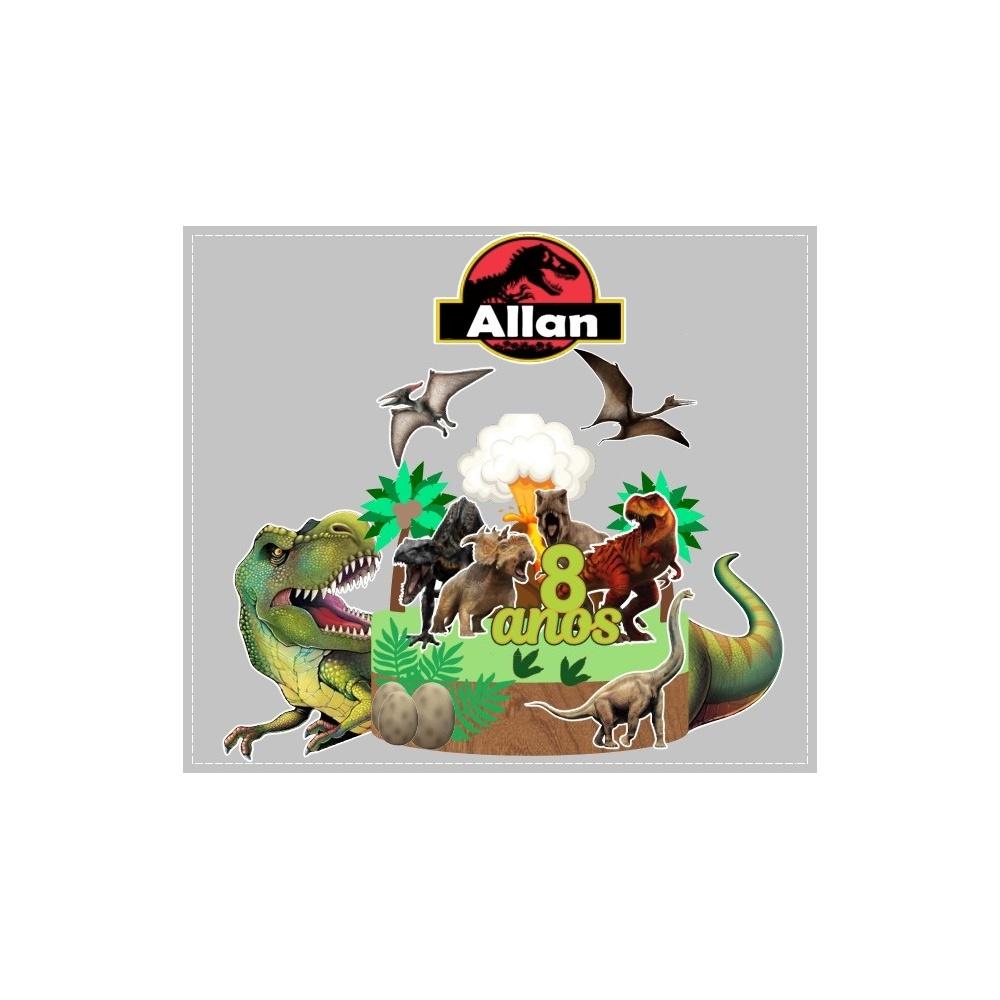 Topo de Bolo Jurassic Park 08