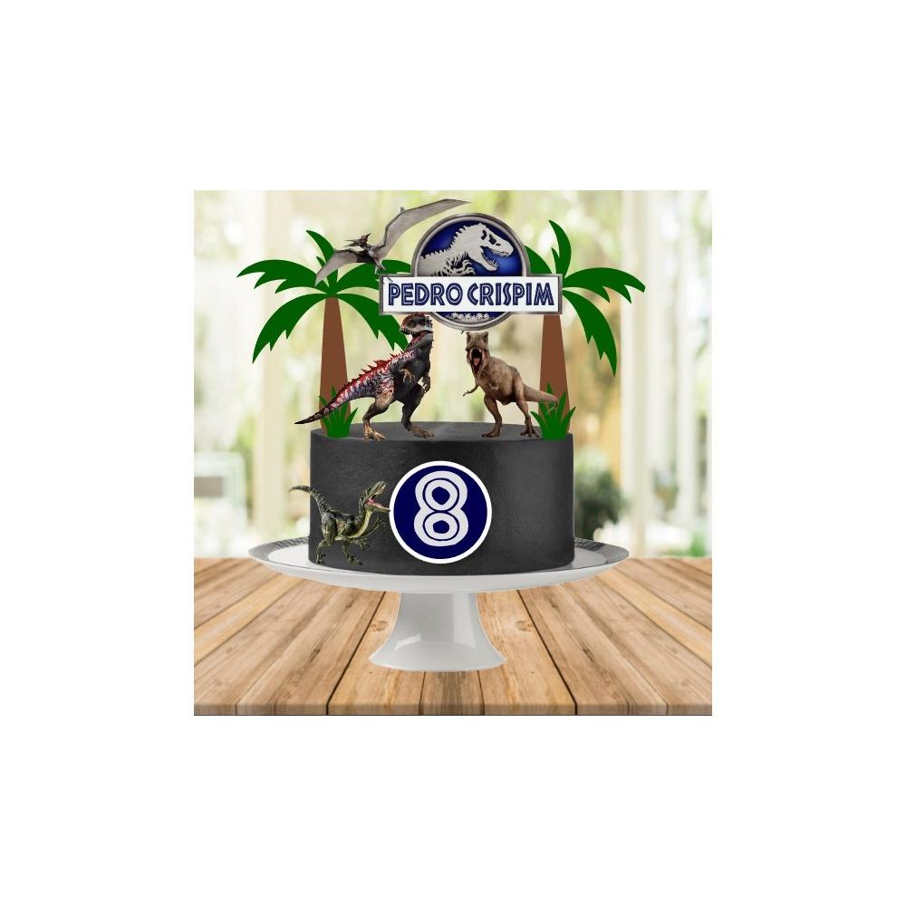 Topo de Bolo Jurassic Park 09