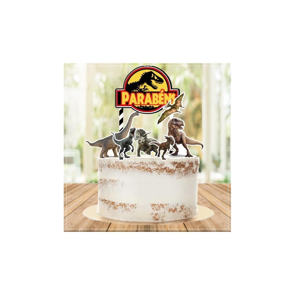Topo de Bolo Jurassic Park 10