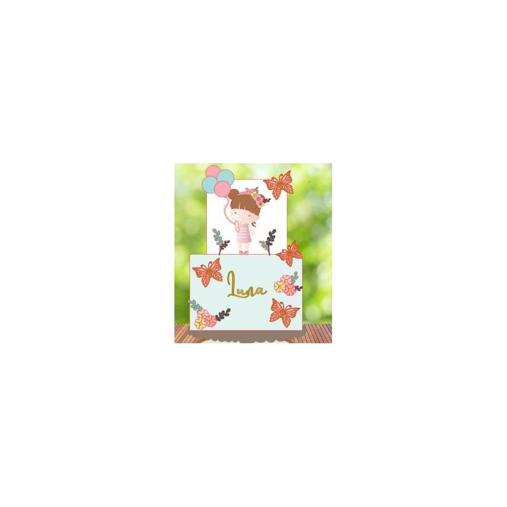 Topo de Bolo Jardim 21 Kits Digitais para Imprimir