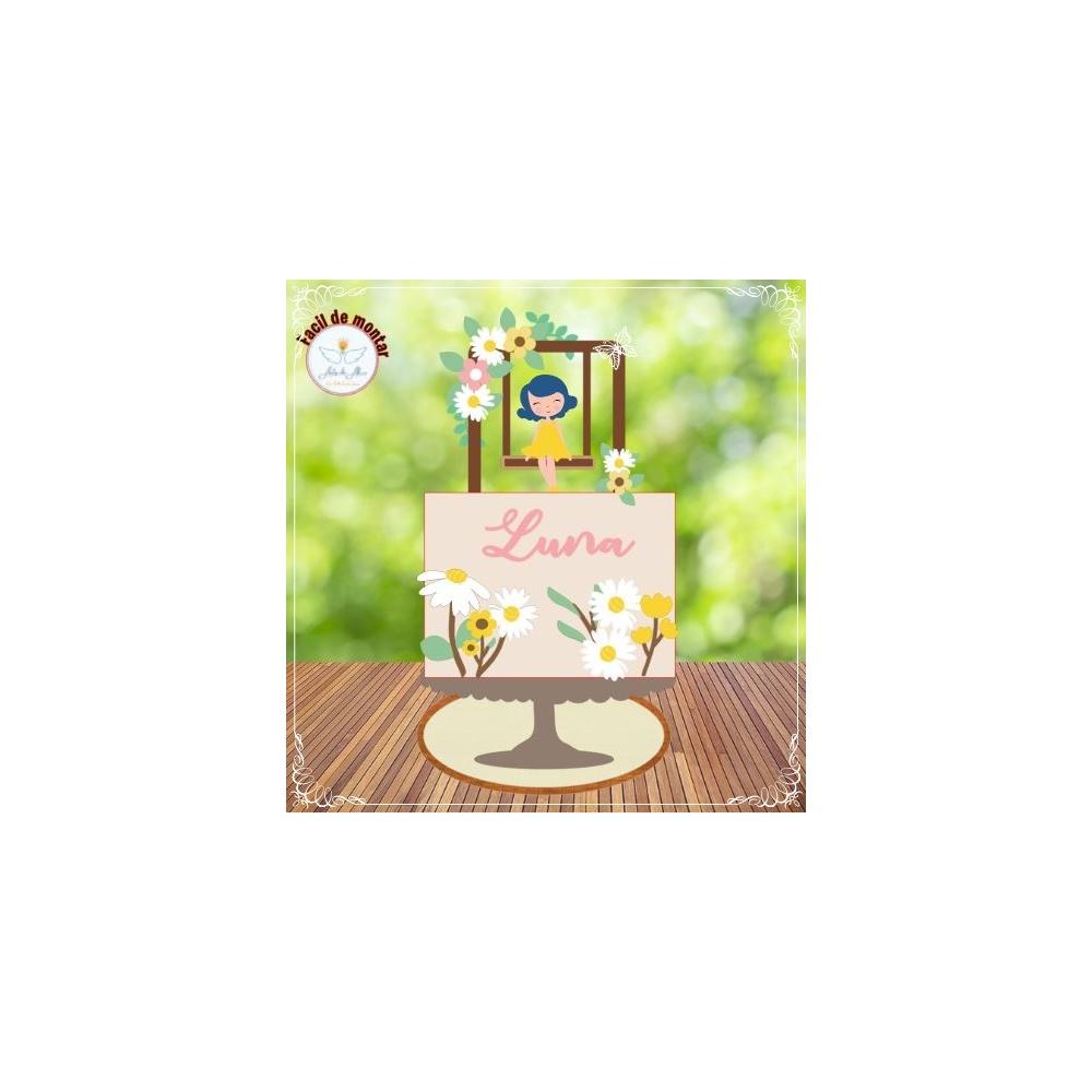 Topo de Bolo Jardim 22 Kits Digitais para Imprimir