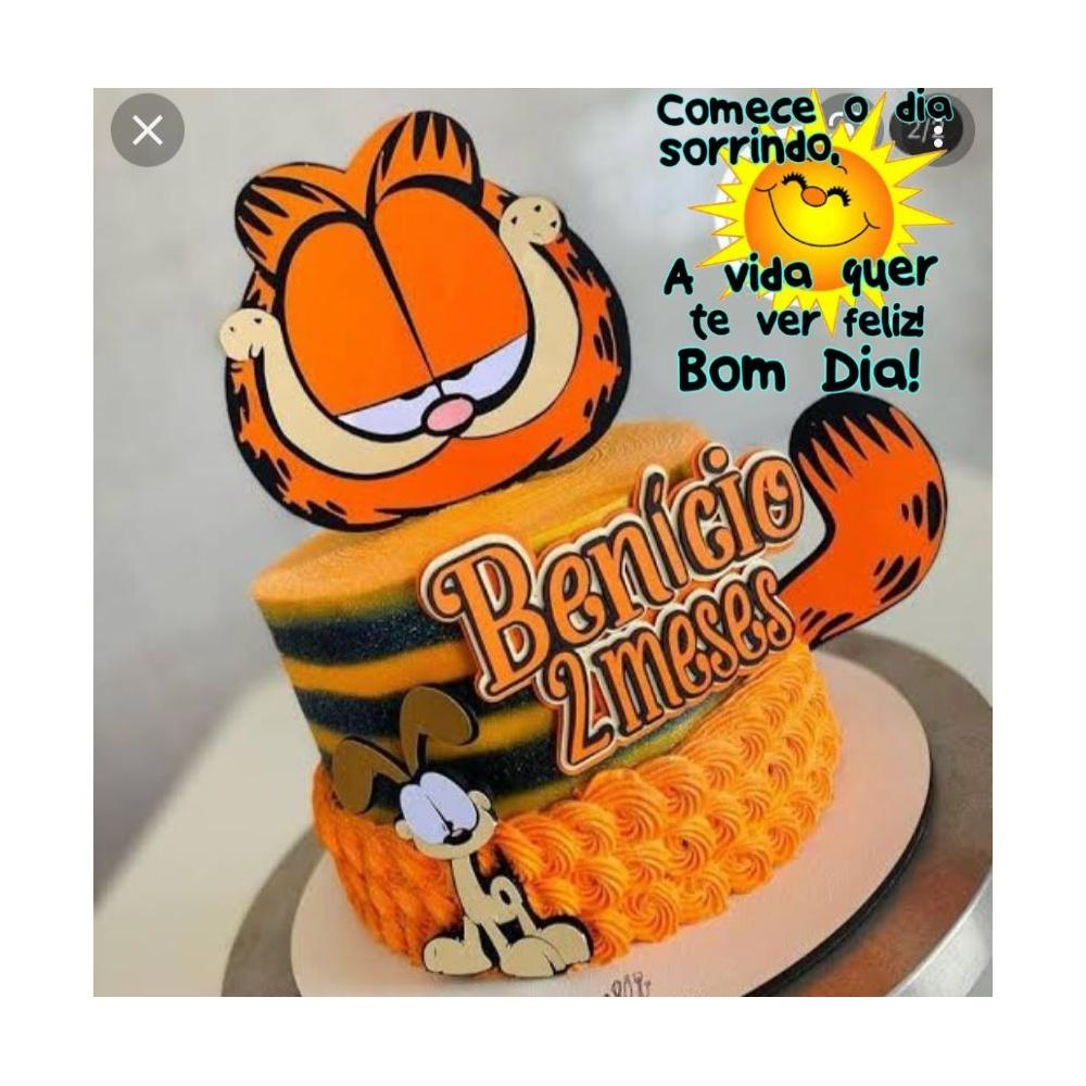 Topo de Bolo Garfield 03 Kits Digitais para Imprimir