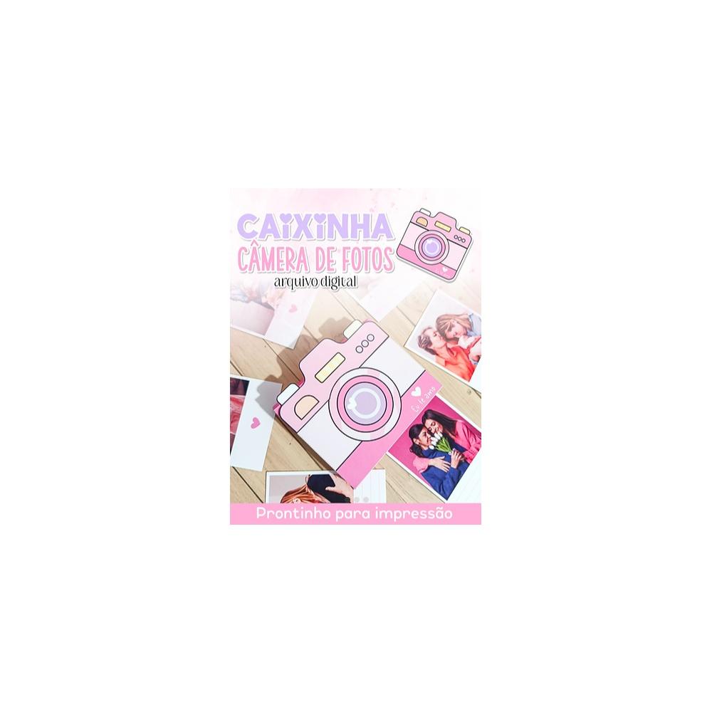 Arquivo caixinha camera de fotos candy color polaroid