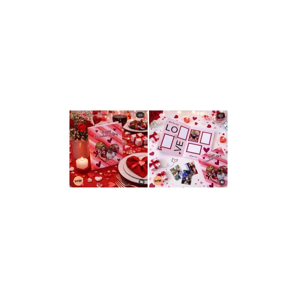 Arquivo de corte Albúm de tarjetas San Valentin