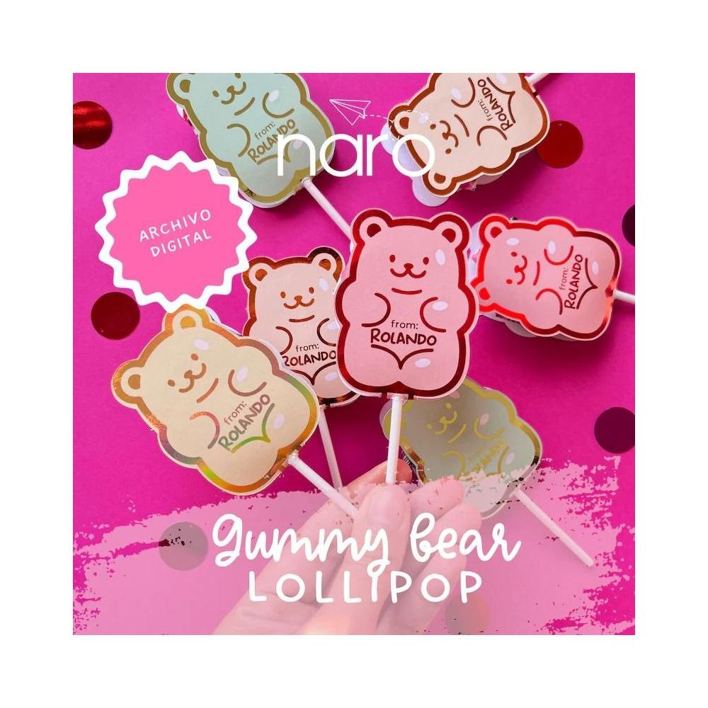 Arquivo de corte Gummy Bear Lollipop