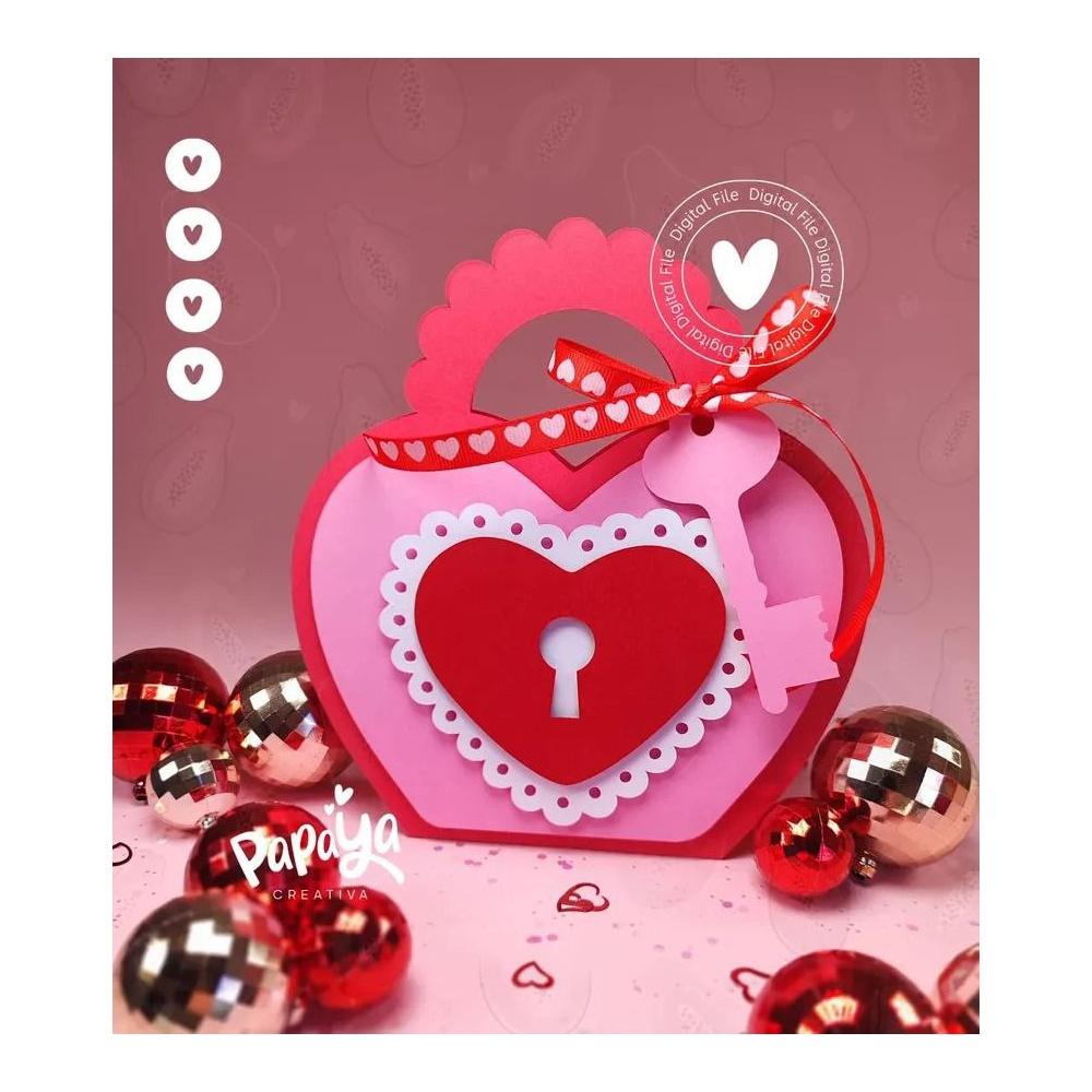 Arquivo de corte Heart Bag