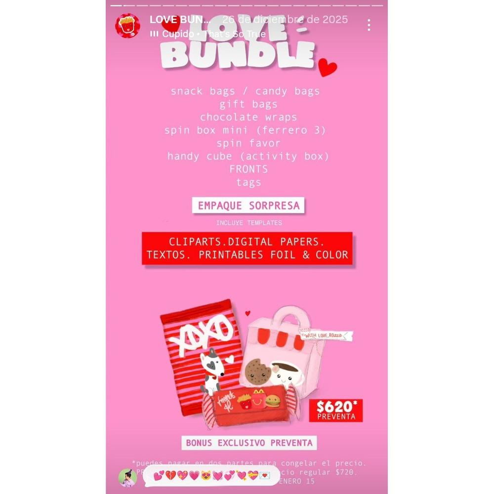 Arquivo de corte Love Bunddle 2026
