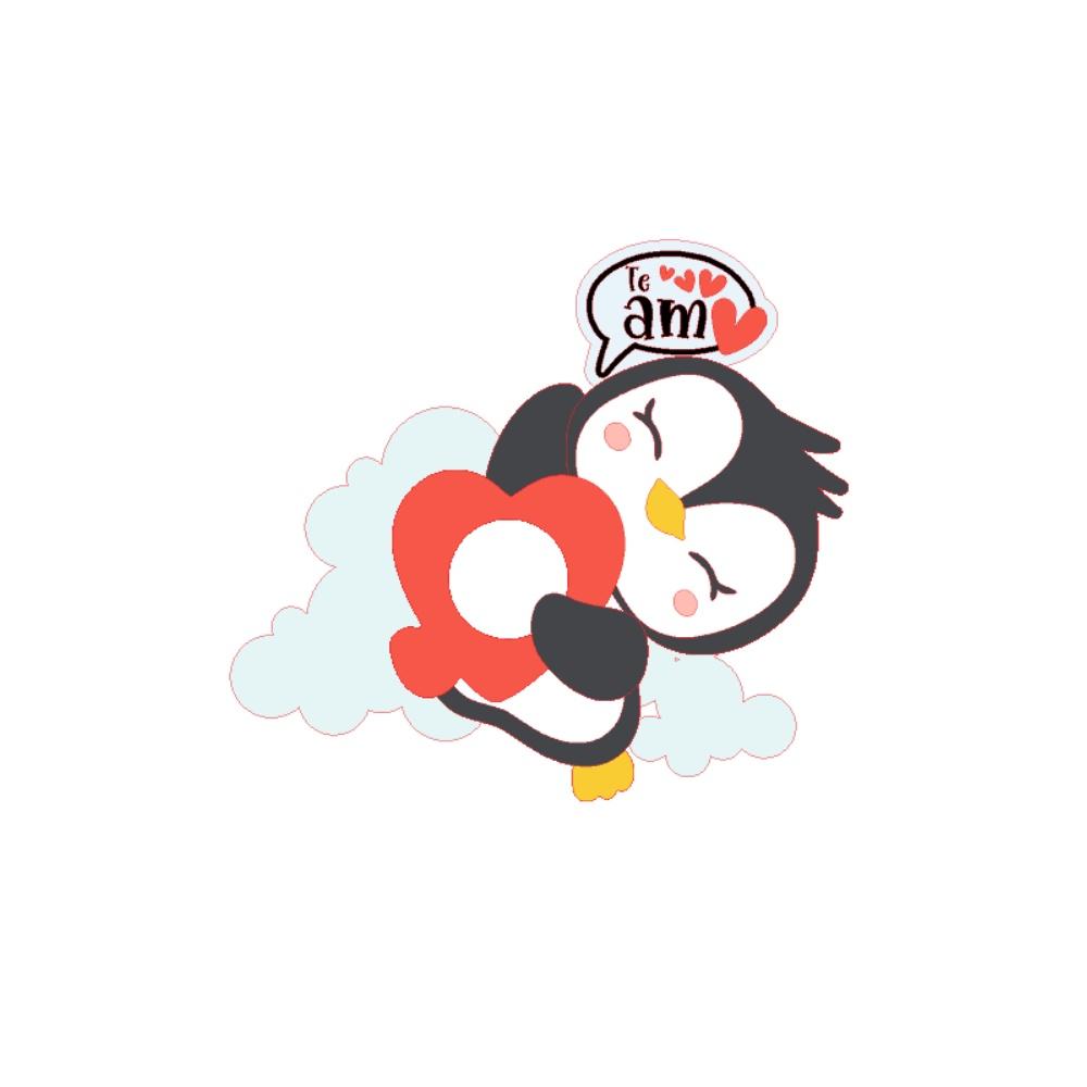 Arquivo de corte pinguino san valentin _ suscriptores