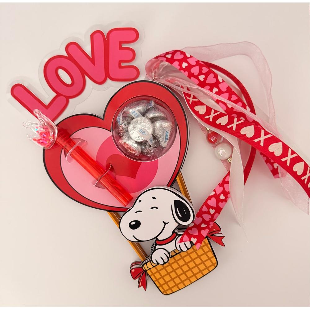 Arquivo de corte Snoopy Valentine Candy Dome + Mini Bubbles