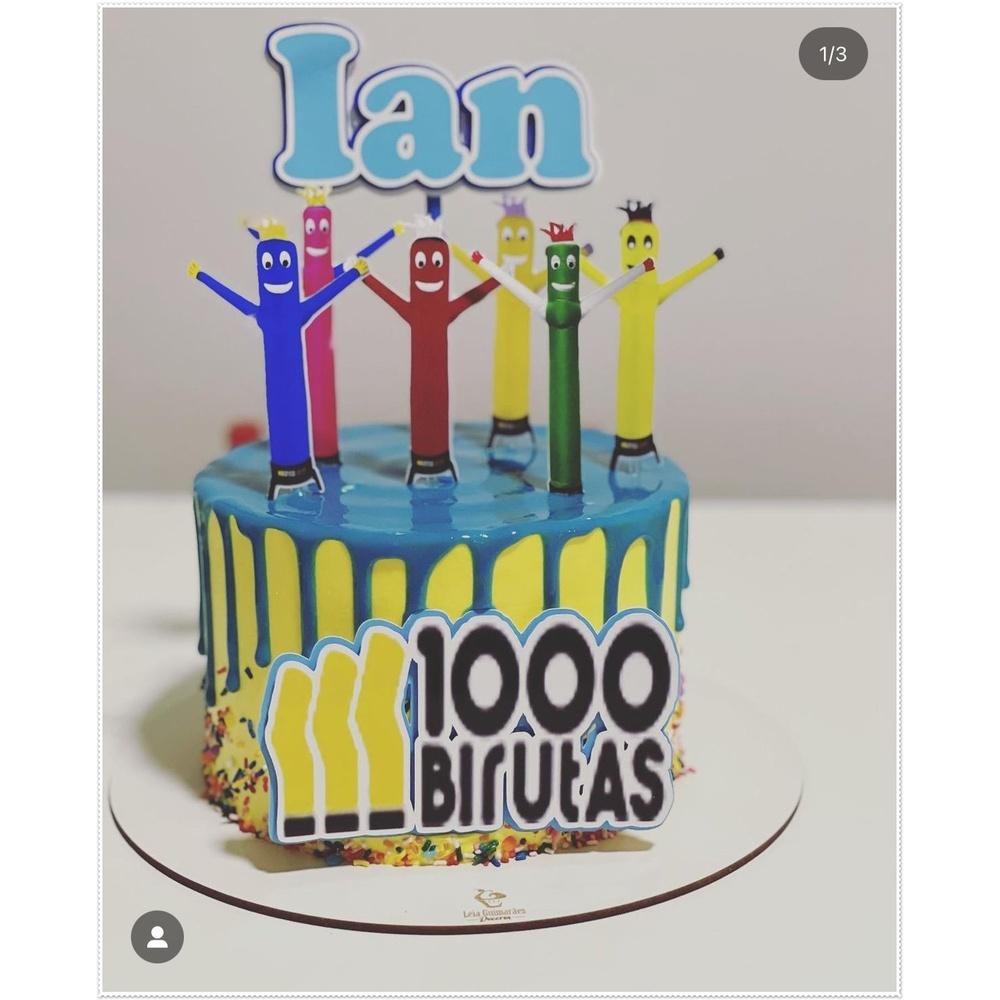 Arquivo de Corte Topo de Bolo 01 - 1000 Birutas a