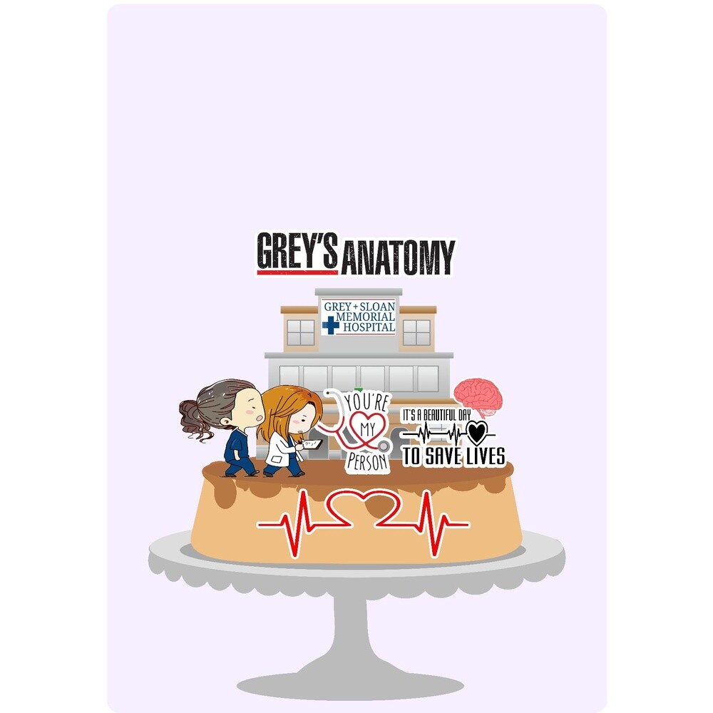 Topo de Bolo Grey´s Anatomy 01 para imprimir