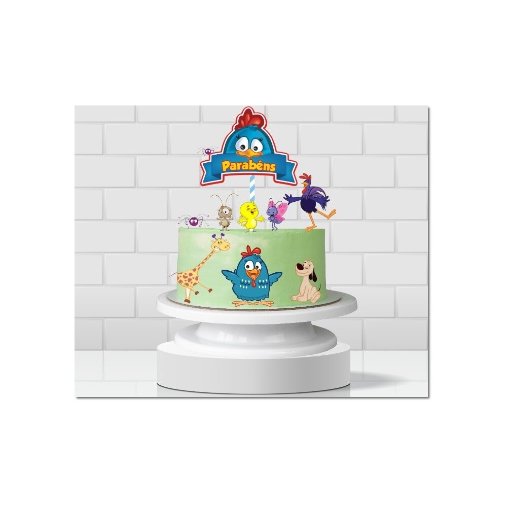 Topo de Bolo Galinha Pintadinha 52