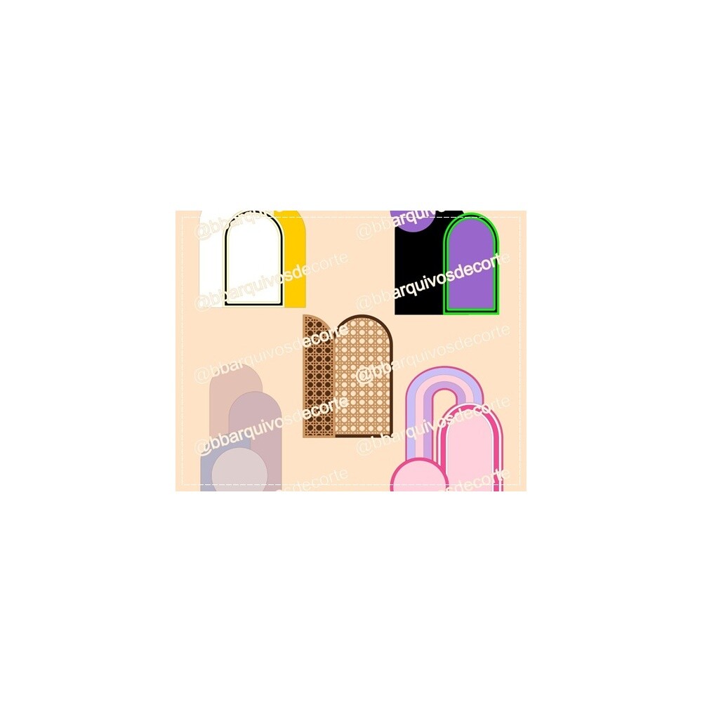 Topo de bolo 35 - Arco-Íris a