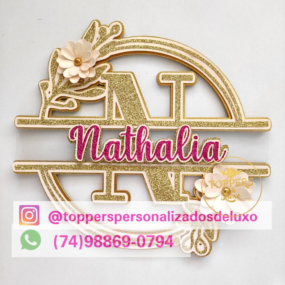 Topo de bolo 23 - Alfabeto a