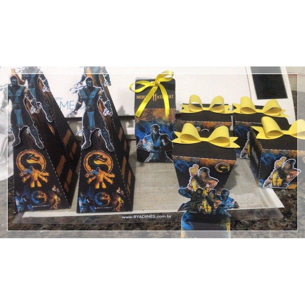 Kit Festa Mortal Kombat 01 Arquivo digital