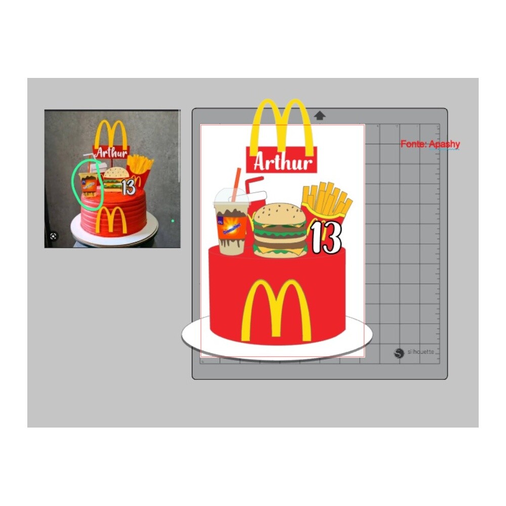Topo de Bolo MC Donalds 01