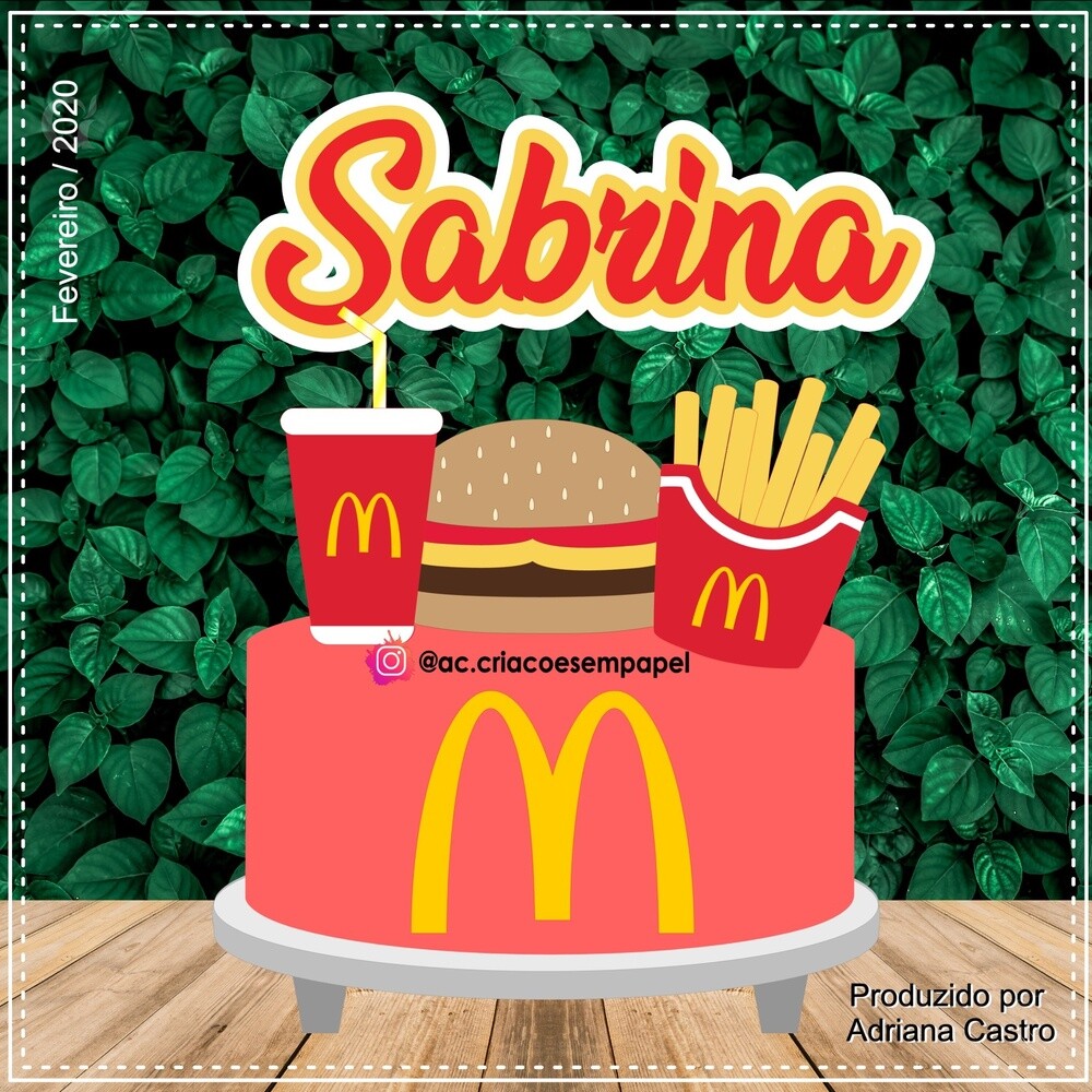 Topo de Bolo MC Donalds 03