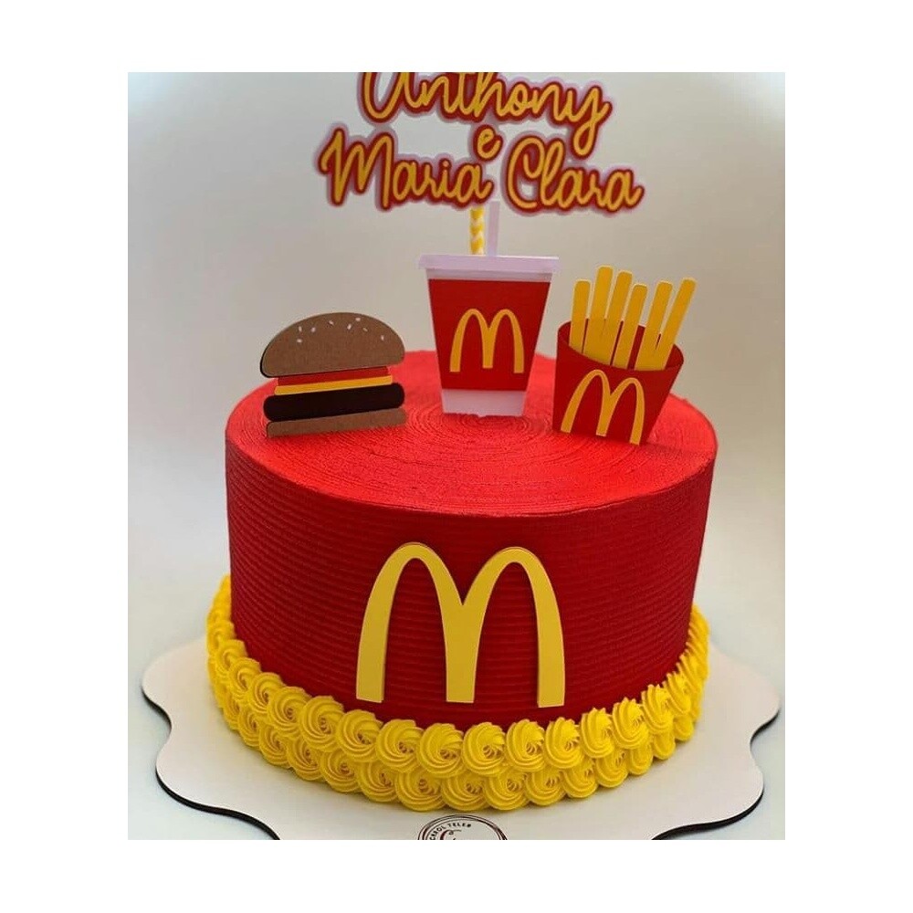 Topo de Bolo MC Donalds 11