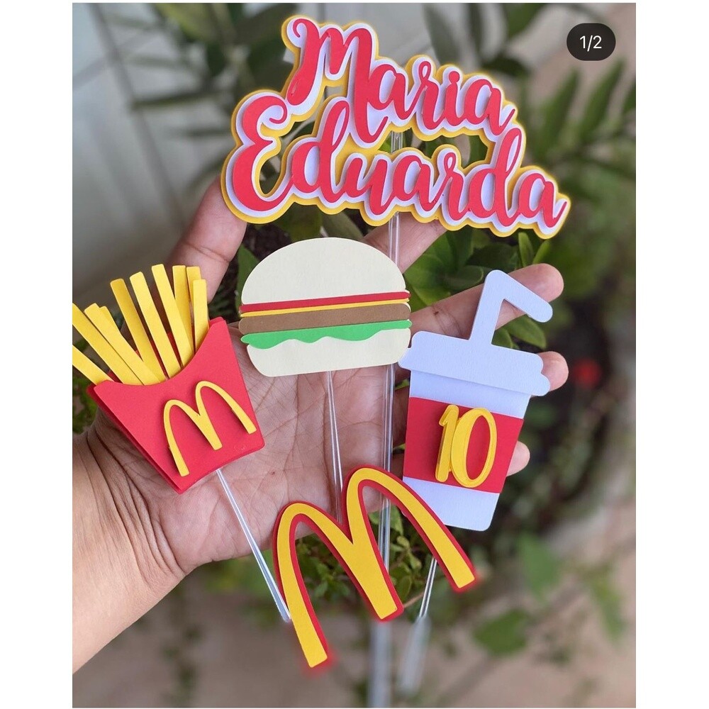 Topo de Bolo MC Donalds 12