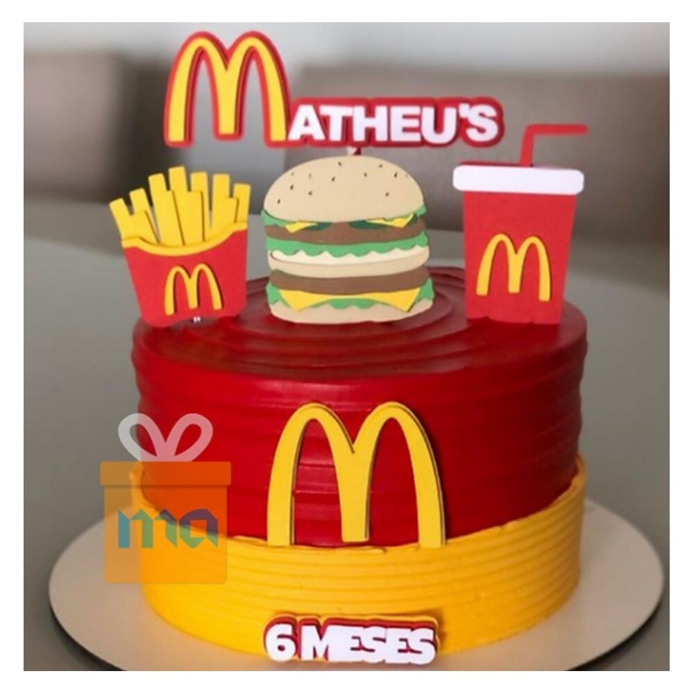 Topo de Bolo MC Donalds 13