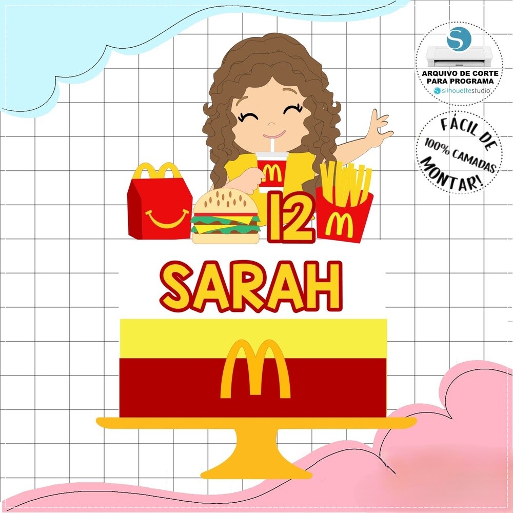 Topo de Bolo MC Donalds 15