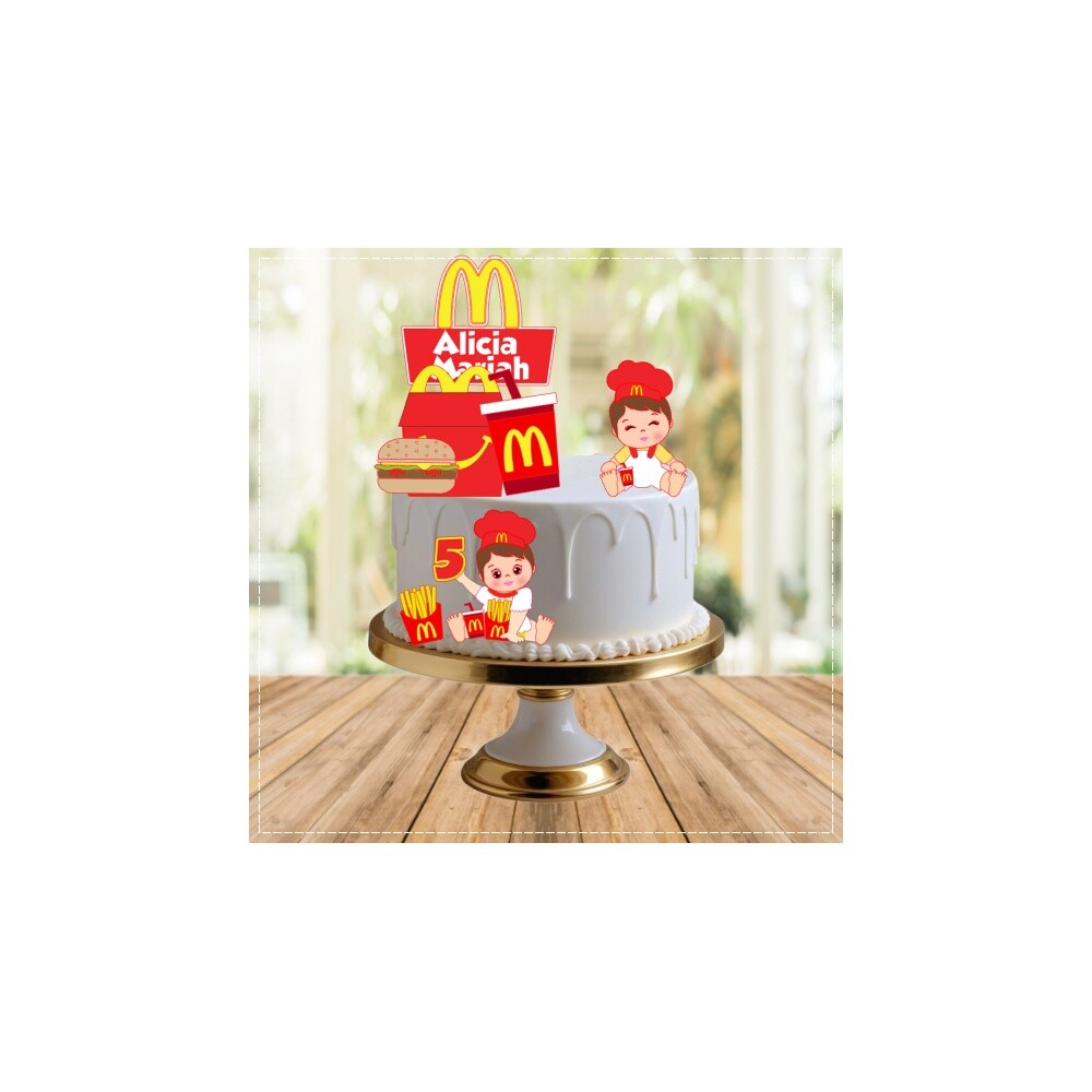 Topo de Bolo MC Donalds 16