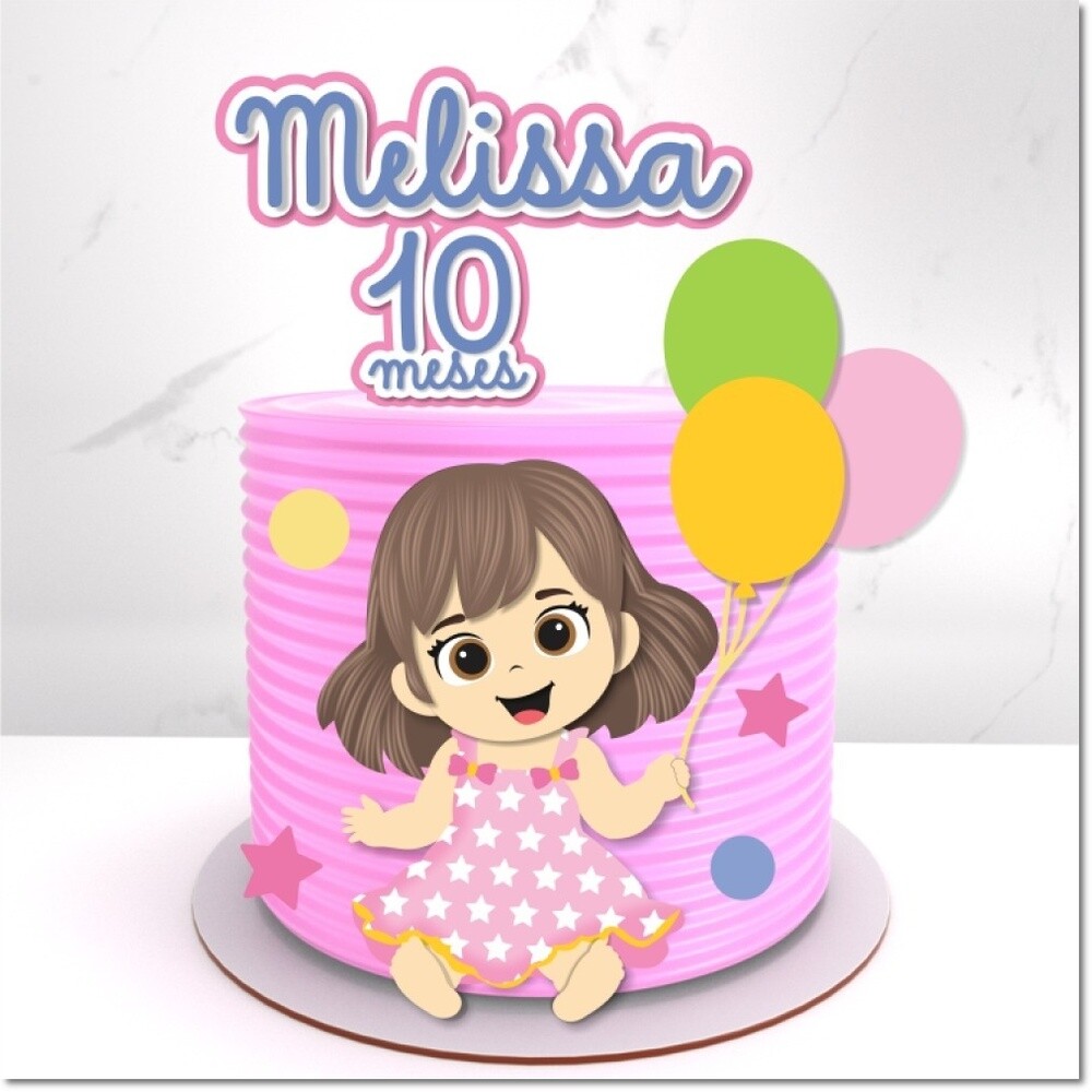 Topo de Bolo Mesversário 18 Arquivo digital
