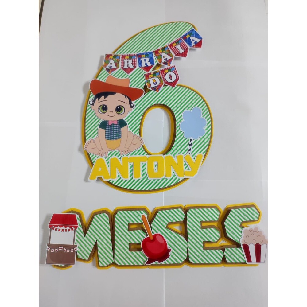 Topo de Bolo Mesversário 82 Arquivo digital