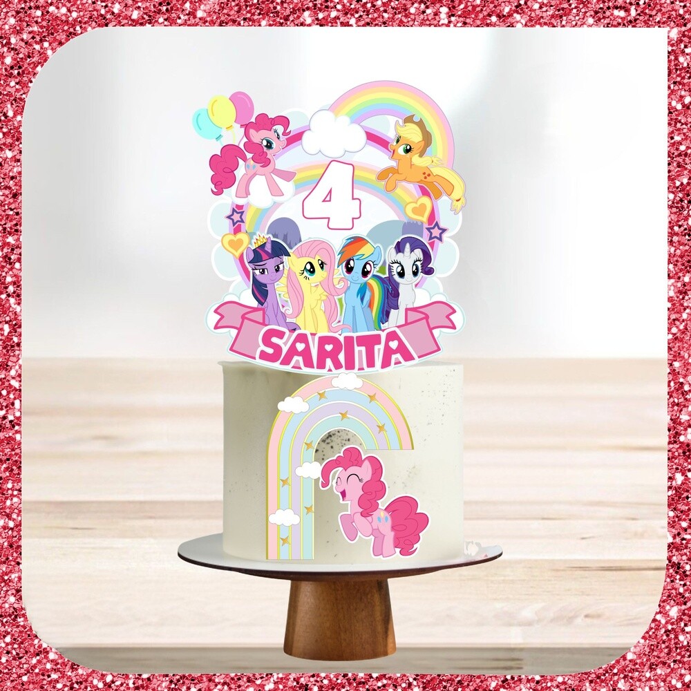 Topo de Bolo My Little Pony 14 Arquivo digital