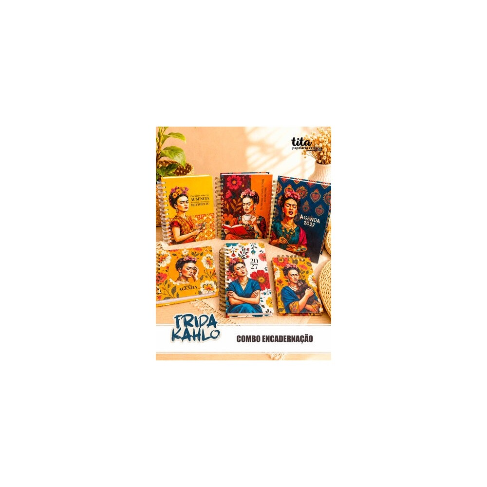Kit Digital - Frida Kahlo - Combo Encadernação - Tita