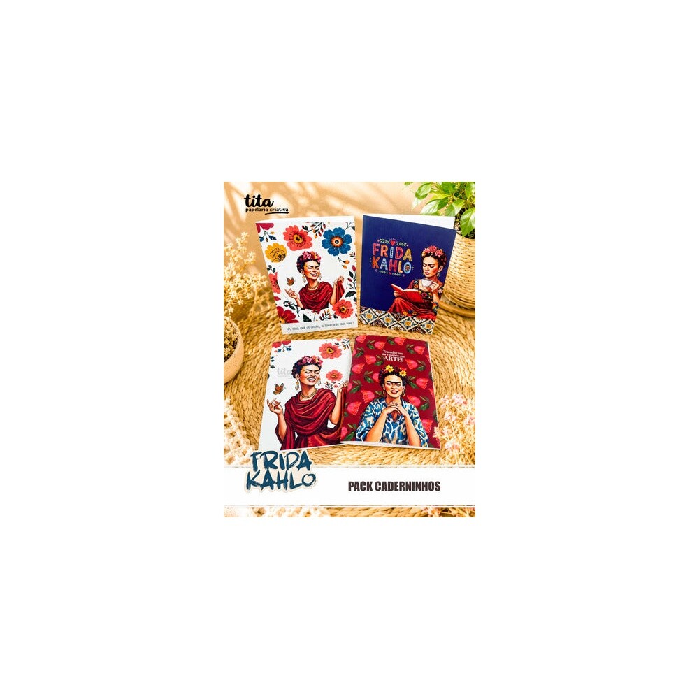 Kit Digital - Frida Kahlo - Pack Caderninhos - tita