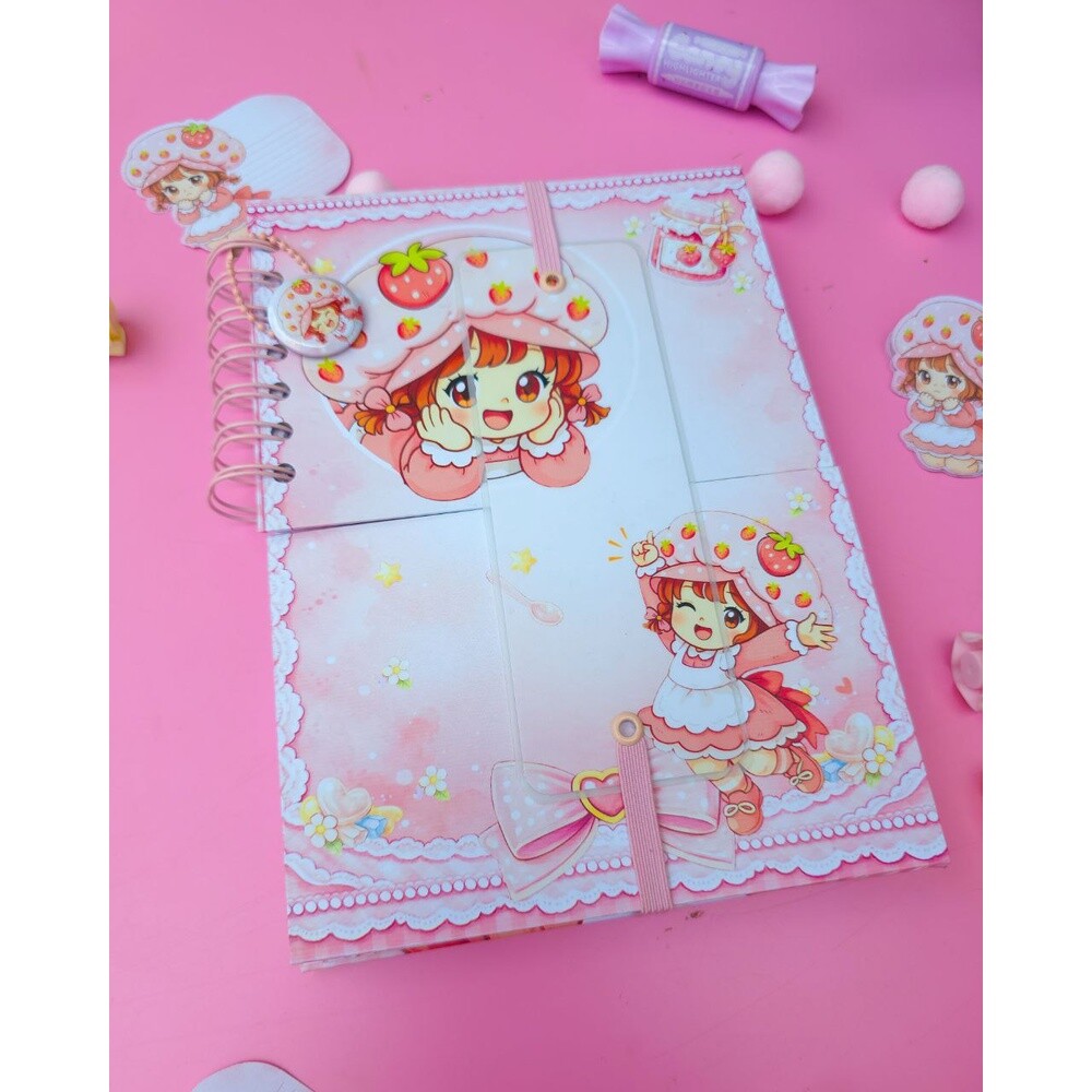 Kit Encadernação Especial Duplo Meio Moranguinho Arquivo Digita