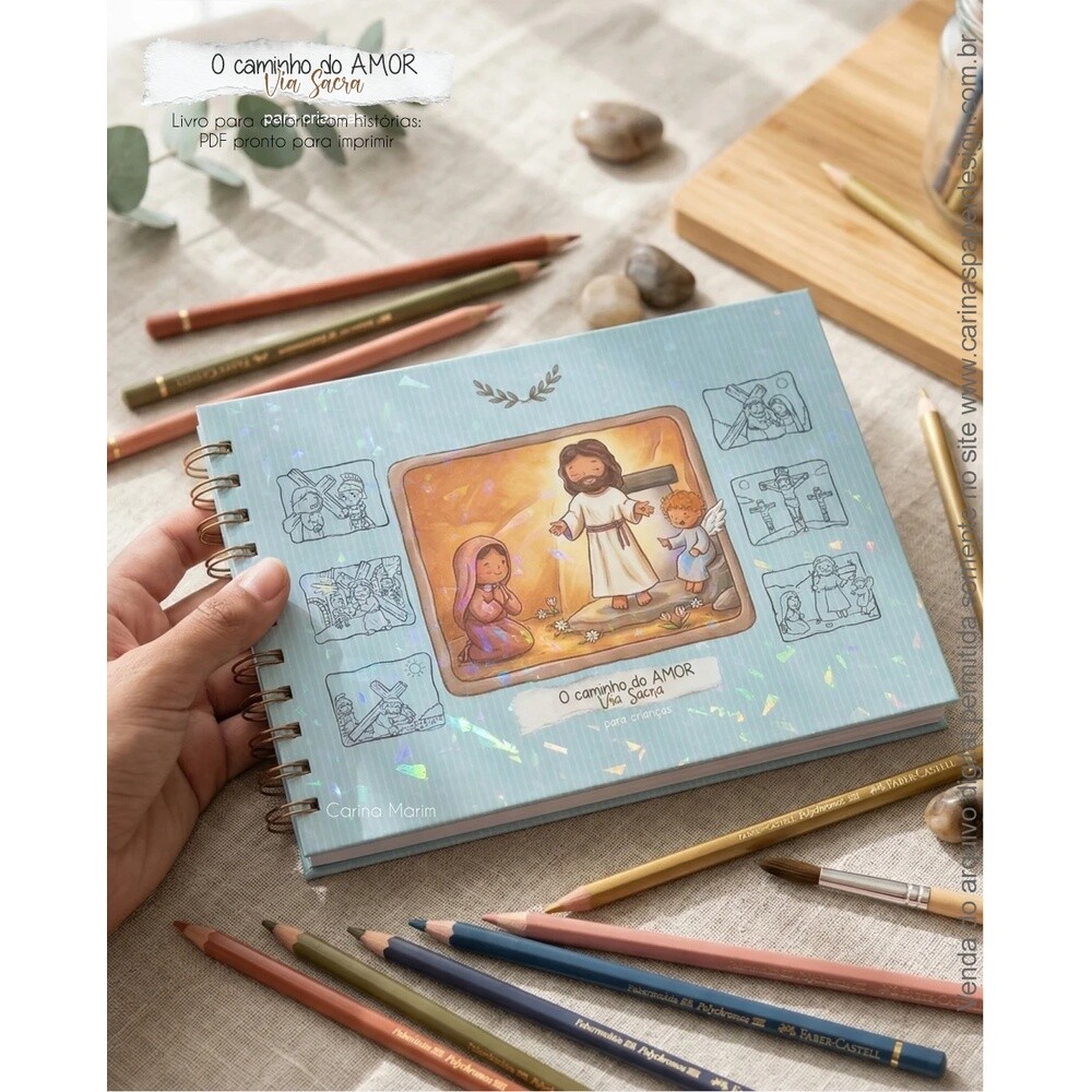 PDF Livro de Colorir A caminho do AMOR Via Sacra para Crianças