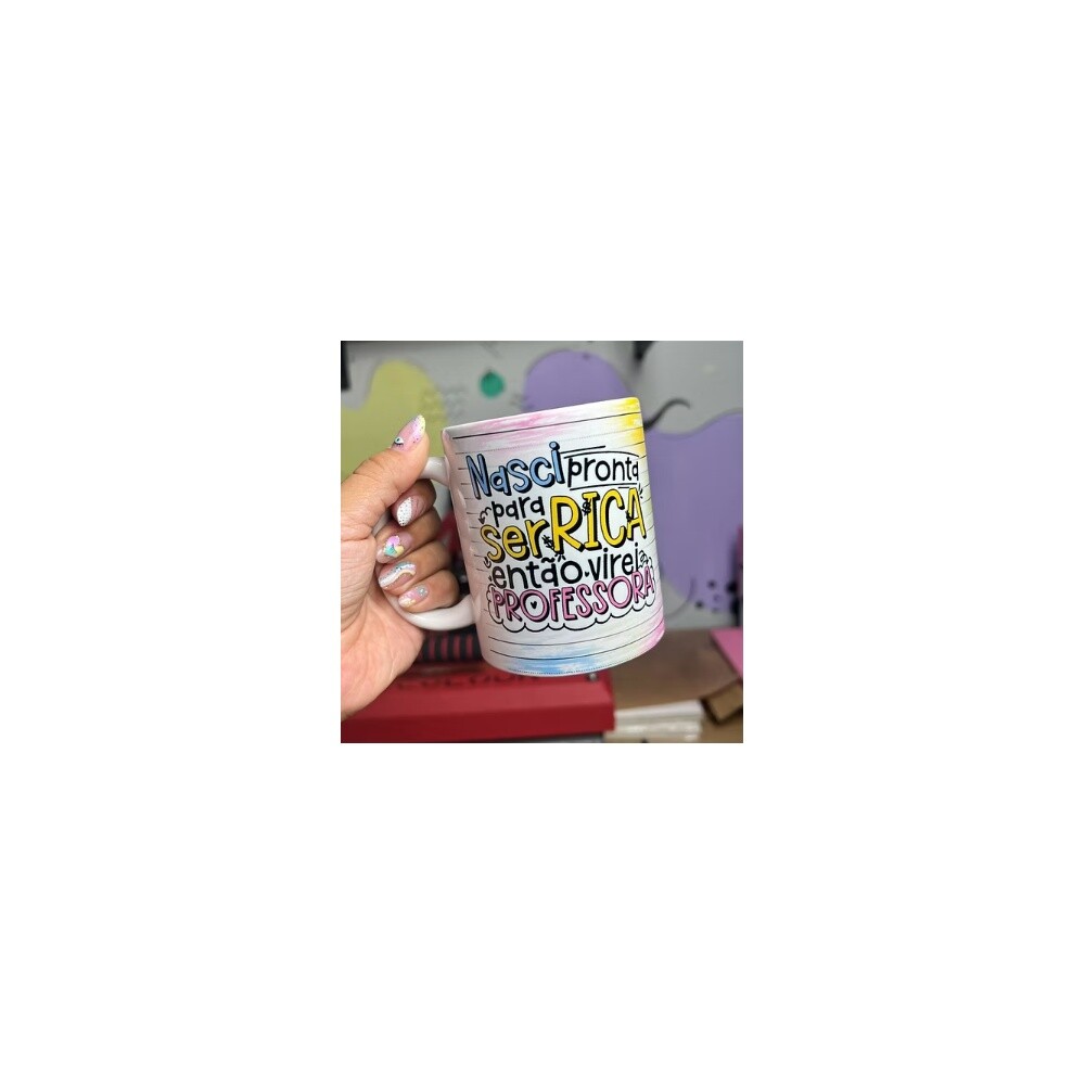 Arte para caneca Professora Rica