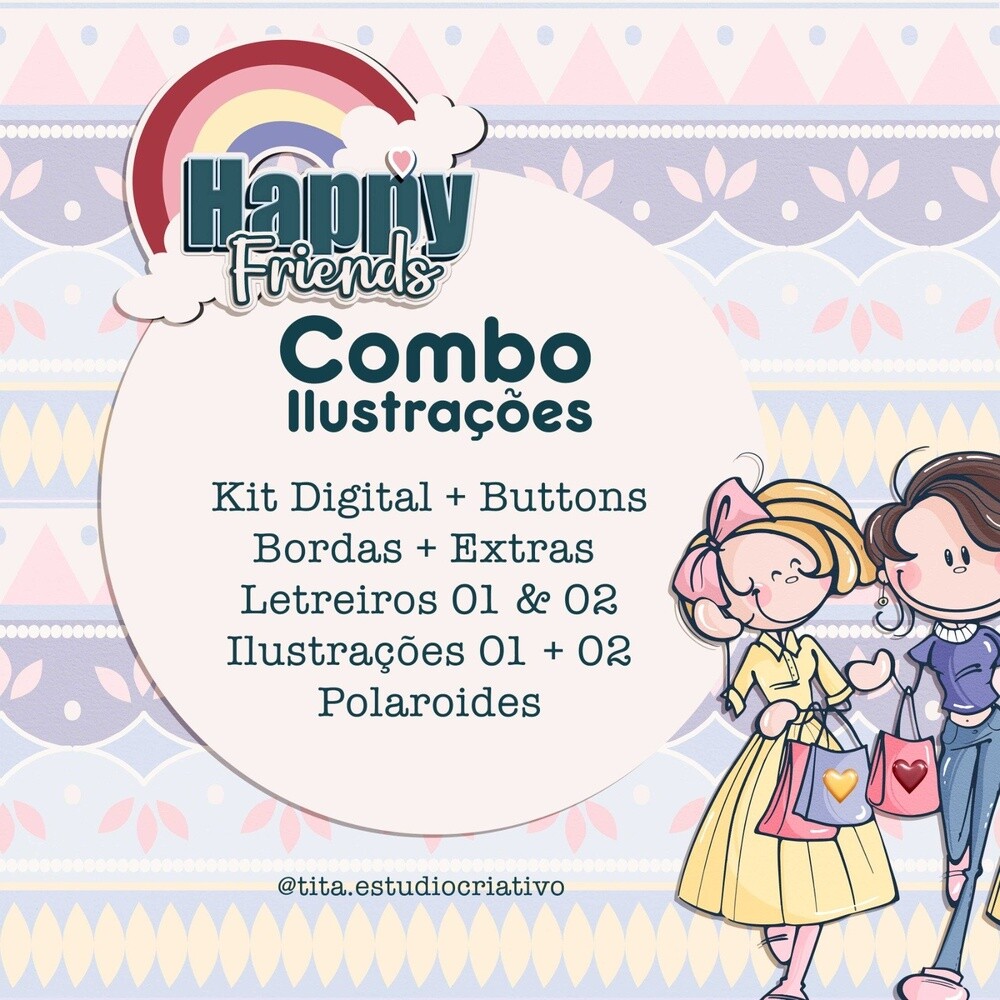 Happy Friends - Combo Ilustrações