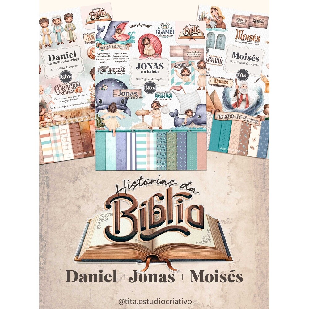 Histórias da Bíblia - Combo Daniel, Jonas e Moises