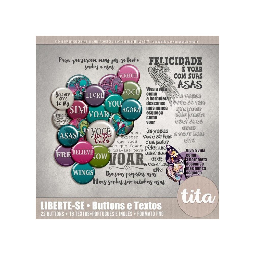 Liberte-se - Buttons + Textos