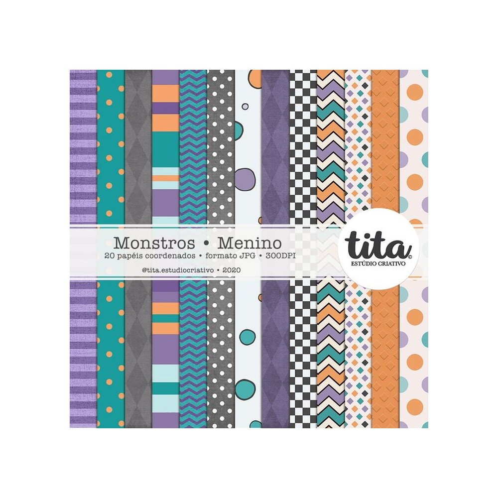 Monstros - Papéis Menino (Extra)