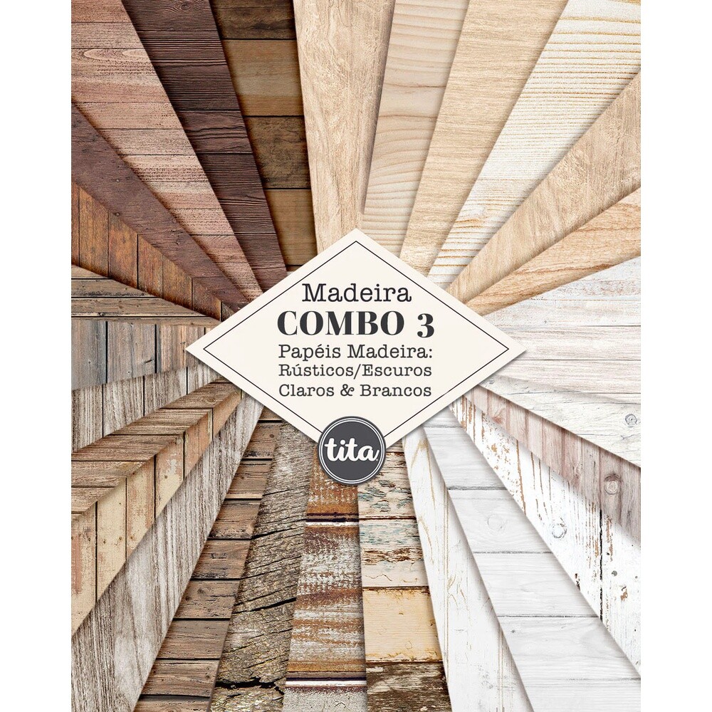 Papéis Texturas - Combo 03 - Madeira
