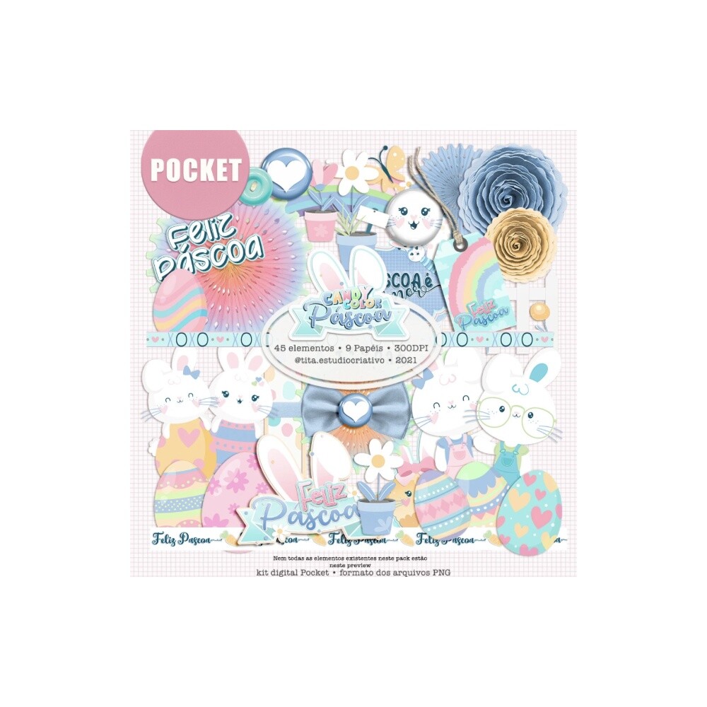 Páscoa Candy Color - Kit Pocket