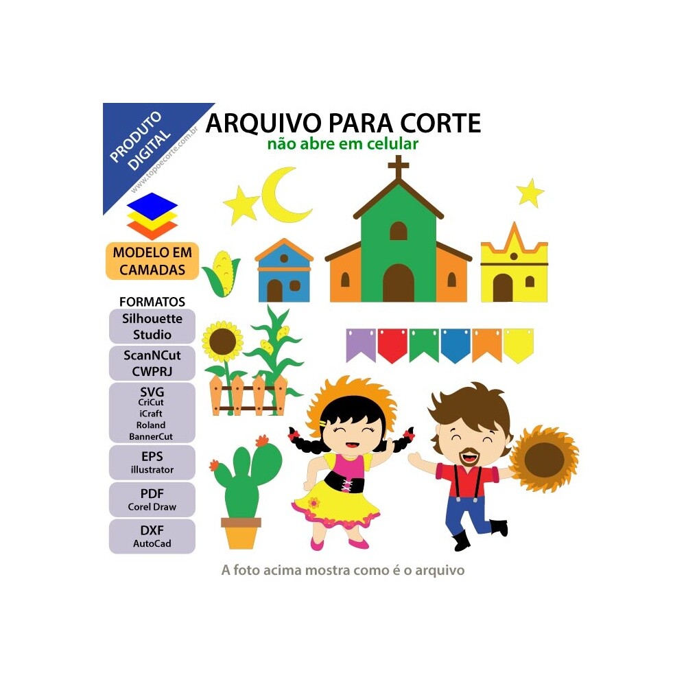 Festa Junina Casal Dançando