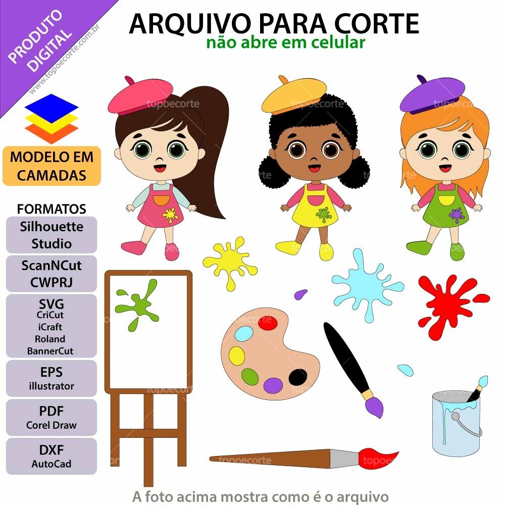 Menina pintura