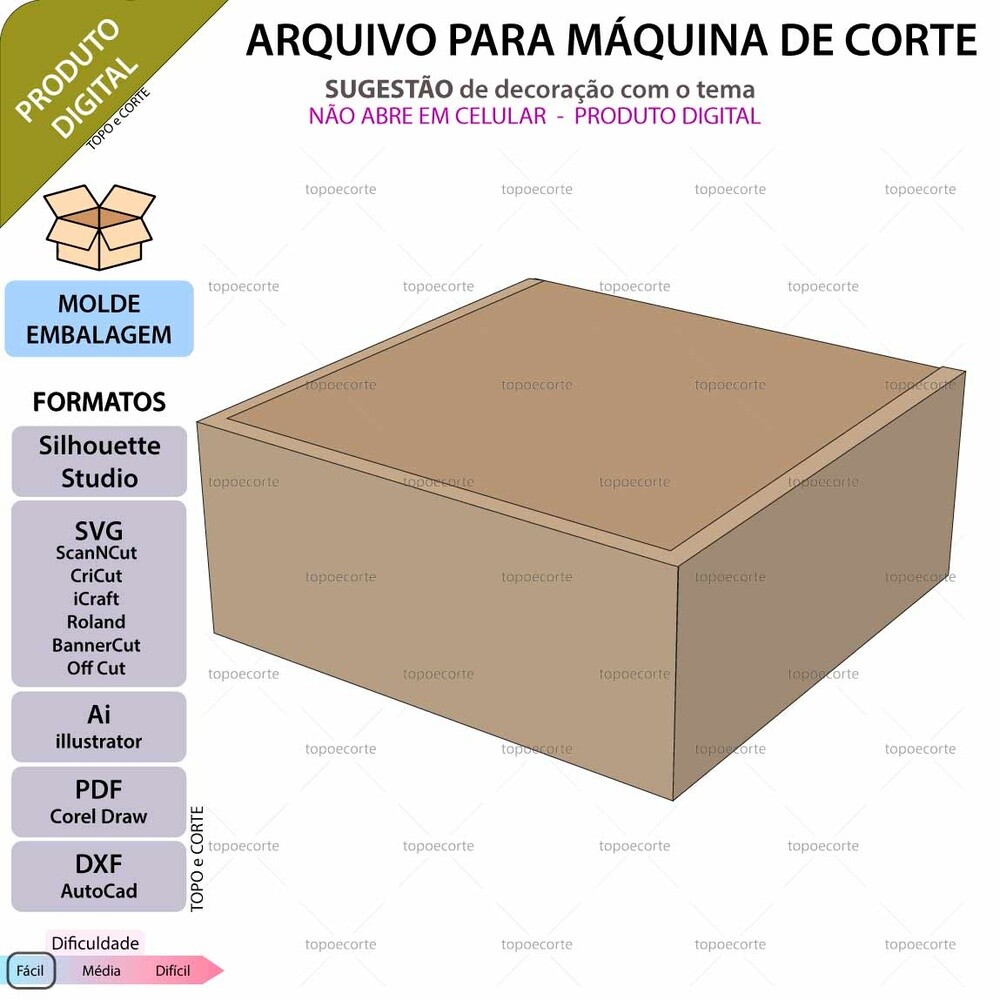 Molde Caixa Montavel 39x92 Silhouette
