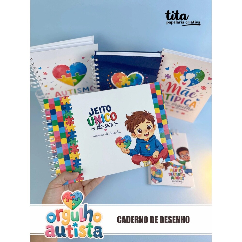 Kit Digital Orgulho Autista - Combo Encadernação tita