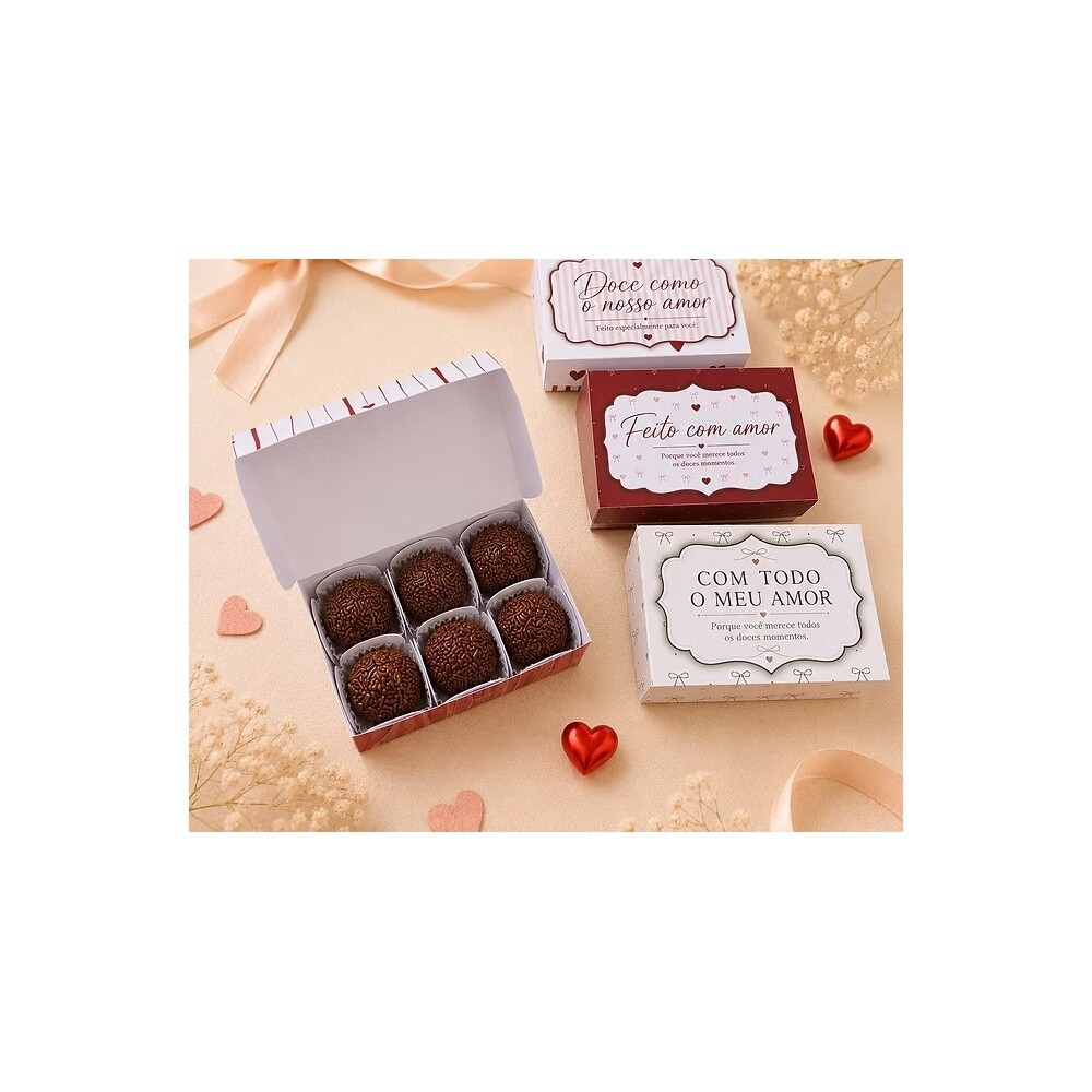 Kit Digital CAIXA PARA BRIGADEIRO 4 ARTES tita