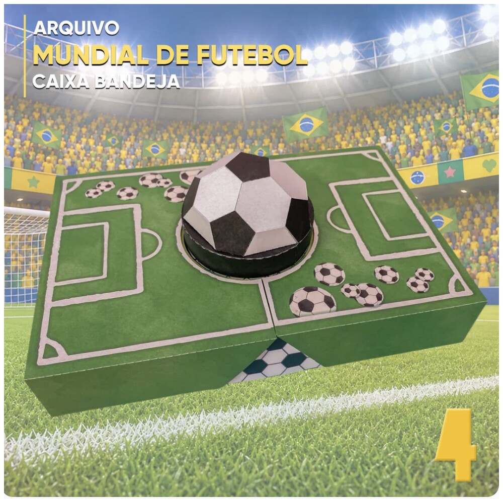 Kit Digital CAIXA BANDEIJA FUTEBOL MUNDIAL