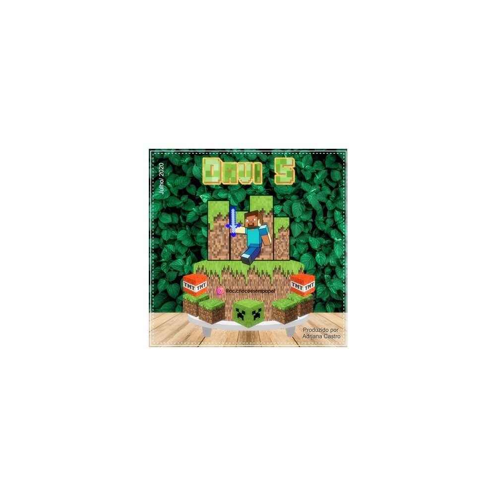 Topo de Bolo Minecraft 04
