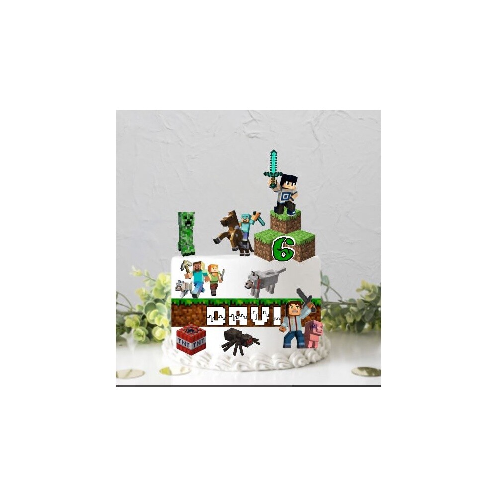 Topo de Bolo Minecraft 13