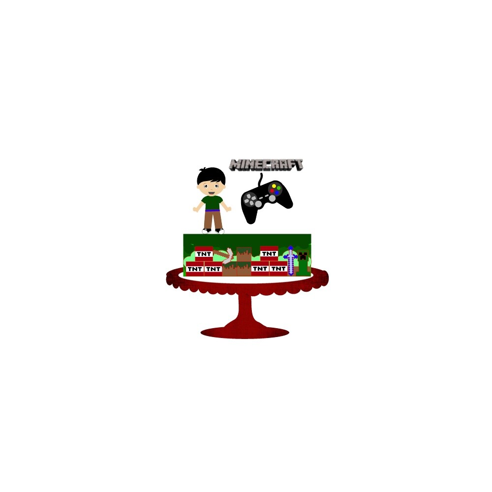 Topo de Bolo Minecraft 15